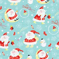 蓝色背景与圣诞老人-空若网 蓝色背景与圣诞老人-空若网