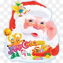 可爱眼镜圣诞老人创意-空若网 可爱眼镜圣诞老人创意-空若网