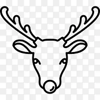 驯鹿图标-空若网 驯鹿图标-空若网
