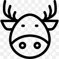 驯鹿图标-空若网 驯鹿图标-空若网