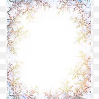 雪花背景边框-空若网 雪花背景边框-空若网