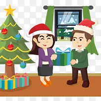 庆祝圣诞节插画矢量-空若网 庆祝圣诞节插画矢量-空若网