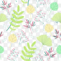 复古植物背景矢量素材-空若网 复古植物背景矢量素材-空若网