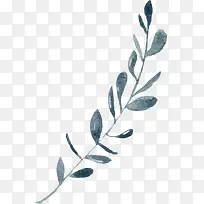 蓝色创意植物手绘-空若网 蓝色创意植物手绘-空若网