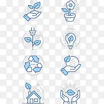 矢量环保图标图片-空若网 矢量环保图标图片-空若网