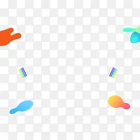 彩色条纹形状装饰-空若网 彩色条纹形状装饰-空若网