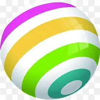 彩色条纹圆球夏天-空若网 彩色条纹圆球夏天-空若网
