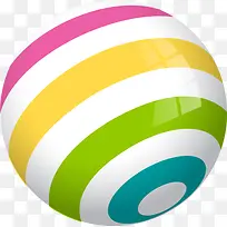 彩色条纹圆球-空若网 彩色条纹圆球-空若网