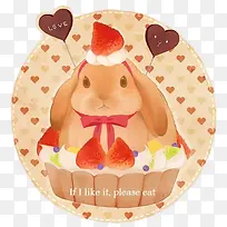 手绘卡通兔子-空若网 手绘卡通兔子-空若网