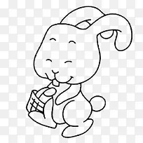 卡通手绘兔子动物-空若网 卡通手绘兔子动物-空若网