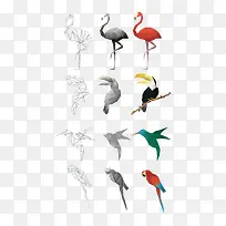 创意手绘动物-空若网 创意手绘动物-空若网