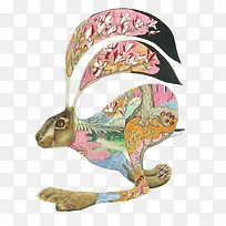 水彩手绘兔子-空若网 水彩手绘兔子-空若网