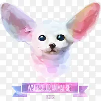 矢量水彩动物-空若网 矢量水彩动物-空若网