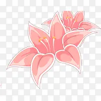 粉色花朵卡通手绘-空若网 粉色花朵卡通手绘-空若网