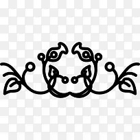 花艺设计的对称形状对称图标-空若网 花艺设计的对称形状对称图标-空若网