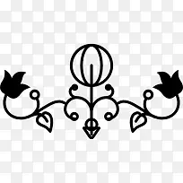 花艺设计与对称图标-空若网 花艺设计与对称图标-空若网