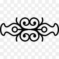 双对称的花艺设计图标-空若网 双对称的花艺设计图标-空若网