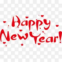 新年快乐英文字体矢量图-空若网 新年快乐英文字体矢量图-空若网