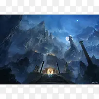 手绘动漫插画魔幻-空若网 手绘动漫插画魔幻-空若网