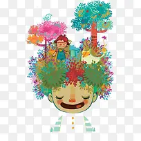 卡通插画-空若网 卡通插画-空若网