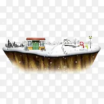 创意圣诞雪景-空若网 创意圣诞雪景-空若网