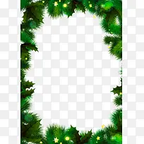 手绘圣诞节植物星星-空若网 手绘圣诞节植物星星-空若网