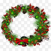 圣诞节植物礼物花环-空若网 圣诞节植物礼物花环-空若网