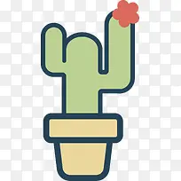仙人掌png矢量元素-空若网 仙人掌png矢量元素-空若网