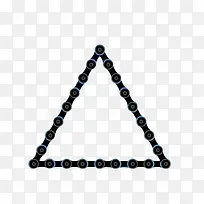 黑色三角形链条-空若网 黑色三角形链条-空若网