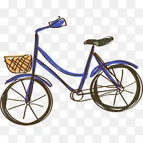 手绘卡通自行车-空若网 手绘卡通自行车-空若网