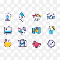 卡通手绘生活图标-空若网 卡通手绘生活图标-空若网