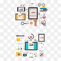 卡通手绘扁平化办公图标-空若网 卡通手绘扁平化办公图标-空若网