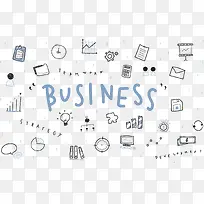 商务风卡通手账图标-空若网 商务风卡通手账图标-空若网