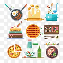卡通手绘美食图标-空若网 卡通手绘美食图标-空若网