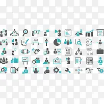 扁平化商务PPT图标素材-空若网 扁平化商务PPT图标素材-空若网