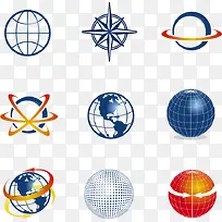 创意球体图标矢量素材-空若网 创意球体图标矢量素材-空若网