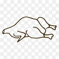 手绘线条食物-空若网 手绘线条食物-空若网