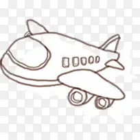 手绘卡通可爱飞机-空若网 手绘卡通可爱飞机-空若网
