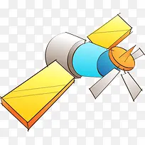 手绘可爱黄色小飞机-空若网 手绘可爱黄色小飞机-空若网