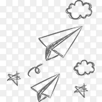 纸飞机卡通手绘-空若网 纸飞机卡通手绘-空若网