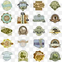 矢量绿色标签-空若网 矢量绿色标签-空若网