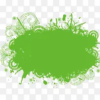 绿色植物纹理标签-空若网 绿色植物纹理标签-空若网