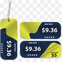 矢量蓝色价格标签-空若网 矢量蓝色价格标签-空若网