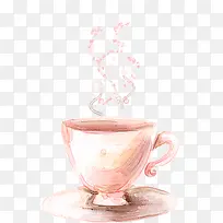 手绘热气咖啡杯创意-空若网 手绘热气咖啡杯创意-空若网