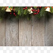 圣诞节铃铛与木板-空若网 圣诞节铃铛与木板-空若网