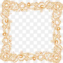 黄色欧式复古花纹装饰对称-空若网 黄色欧式复古花纹装饰对称-空若网