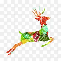 鹿创意插画-空若网 鹿创意插画-空若网