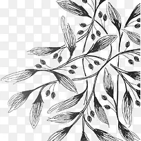 卡通创意手绘枝条-空若网 卡通创意手绘枝条-空若网