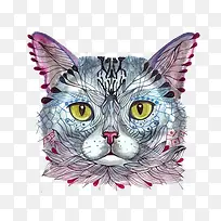 创意猫插画-空若网 创意猫插画-空若网