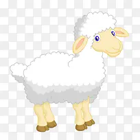 白色卡通可爱绵羊-空若网 白色卡通可爱绵羊-空若网
